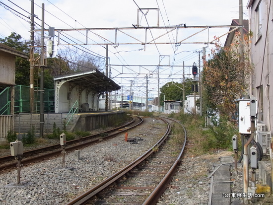 昭和駅のホーム